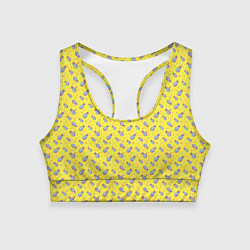 Топик спортивный женский Pineapple Pattern, цвет: 3D-принт