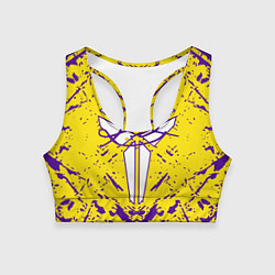 Топик спортивный женский ЛЕЙКЕРС LOS ANGELES LAKERS,, цвет: 3D-принт