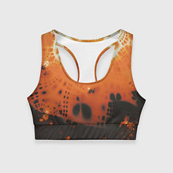 Топик спортивный женский Коллекция Journey Оранжевый взрыв 126-3 2, цвет: 3D-принт