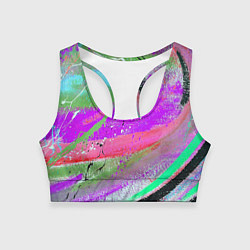 Женский спортивный топ Красочный взрыв