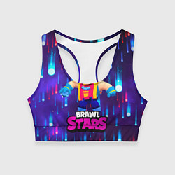 Топик спортивный женский GROM BRAWL STARS ГРОМ БРАВЛ СТАРС, цвет: 3D-принт