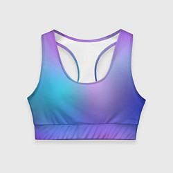 Топик спортивный женский Радужное Размытие, цвет: 3D-принт