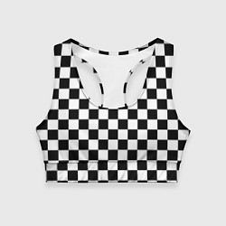 Женский спортивный топ Chess Squares Cubes