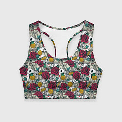 Топик спортивный женский Счастливчик Lucky, цвет: 3D-принт