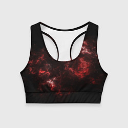Женский спортивный топ Красный космос Red space