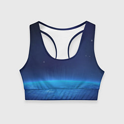 Женский спортивный топ Планета вид из космоса