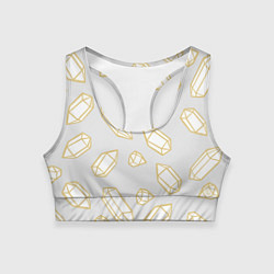 Топик спортивный женский URAL Crystal, цвет: 3D-принт