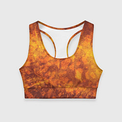 Топик спортивный женский Текстура Desert, цвет: 3D-принт