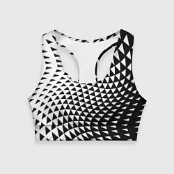 Женский спортивный топ Минималистический авангардный паттерн