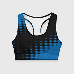Топик спортивный женский Inter абстракция, цвет: 3D-принт