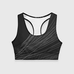 Топик спортивный женский Стальные Прутья, цвет: 3D-принт
