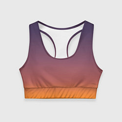Топик спортивный женский Sunset Gradient, цвет: 3D-принт