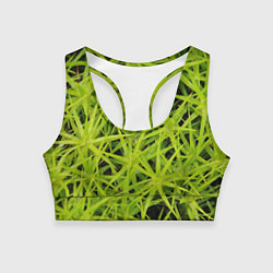 Топик спортивный женский Сфагнум, цвет: 3D-принт