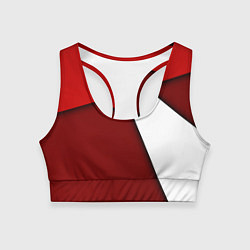 Топик спортивный женский Спортивная геометрия, цвет: 3D-принт