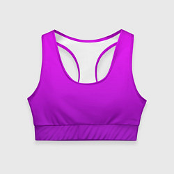 Женский спортивный топ Ярко-фиолетовый градиент