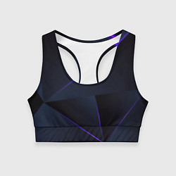 Топик спортивный женский Geometry stripes neon stiil, цвет: 3D-принт
