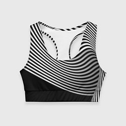Женский спортивный топ Trendy raster pattern