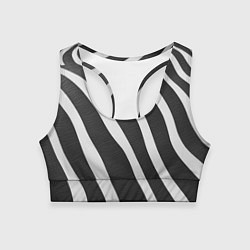 Женский спортивный топ Зебровые линии
