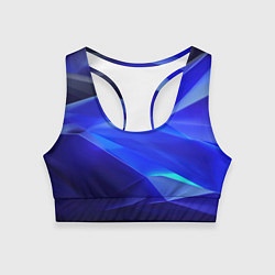 Женский спортивный топ Black and blue abstract background sport style
