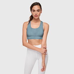Топик спортивный женский Бирюзовый флёр, цвет: 3D-принт — фото 2