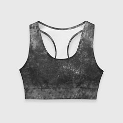 Топик спортивный женский Абстракция - серая шкура, цвет: 3D-принт