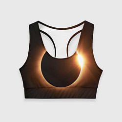 Топик спортивный женский Полнолуние, цвет: 3D-принт