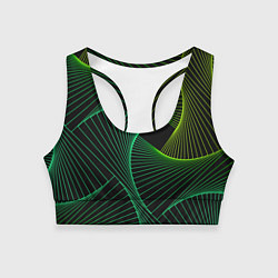 Женский спортивный топ Сетка скрученных линий