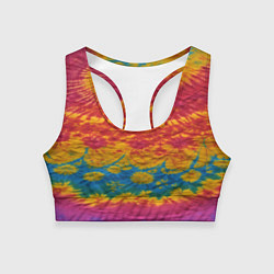 Топик спортивный женский Тай-даечка, цвет: 3D-принт