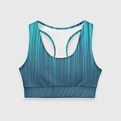 Женский спортивный топ Абстракция вертикальные линии
