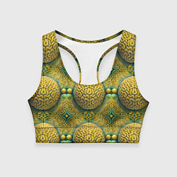 Женский спортивный топ Чертоги разума - мозги в лабиринте