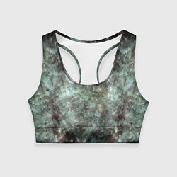 Женский спортивный топ Лесной принт