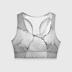 Женский спортивный топ Растрескавшийся бетон