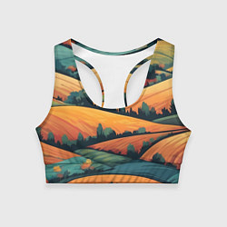 Женский спортивный топ Поля луга