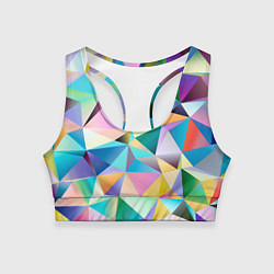 Женский спортивный топ Полигональная текстура