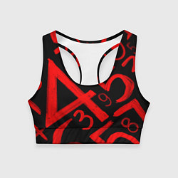 Женский спортивный топ Числовой код