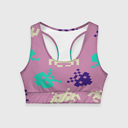 Женский спортивный топ Пиксели фильтр