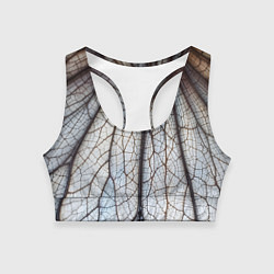 Женский спортивный топ Прожилки растения