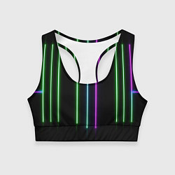 Женский спортивный топ Neon stripes