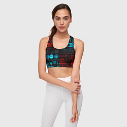 Топик спортивный женский Twenty one pilots rock pattern, цвет: 3D-принт — фото 2