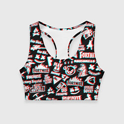 Женский спортивный топ Fortnite glitch game