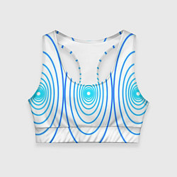 Женский спортивный топ Овалы с свечением