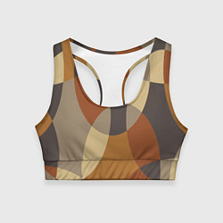 Женский спортивный топ Графические цветные текстуры и паттерны