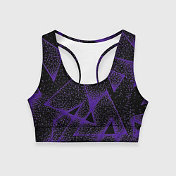 Топик спортивный женский The triangle is purple, цвет: 3D-принт