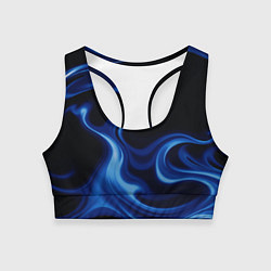 Женский спортивный топ Color blue smoke