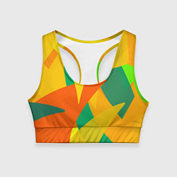 Топик спортивный женский Настроение в цветных тонах, цвет: 3D-принт