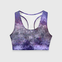 Женский спортивный топ Абстракция - blue-violet night sky