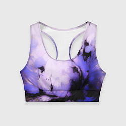 Женский спортивный топ Взрывной индиго светлый