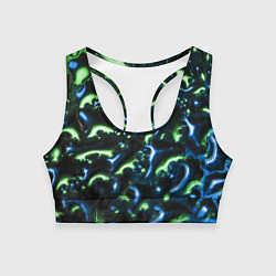 Женский спортивный топ Абстракция капли воды
