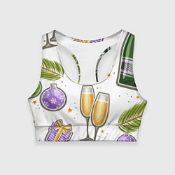 Женский спортивный топ Новогодний вайб