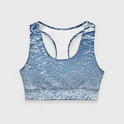 Топик спортивный женский Налипший снег, цвет: 3D-принт
